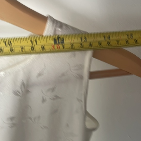 White floral satin maxi/midi dress - Picture 6 of 7